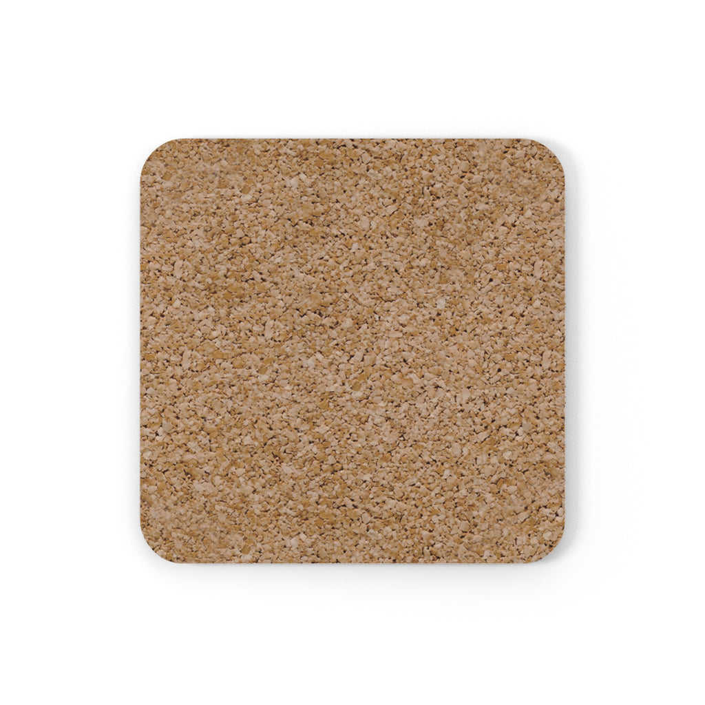 You Are Enough Cork Back Coaster — Inspirational Floral Drink Coaster