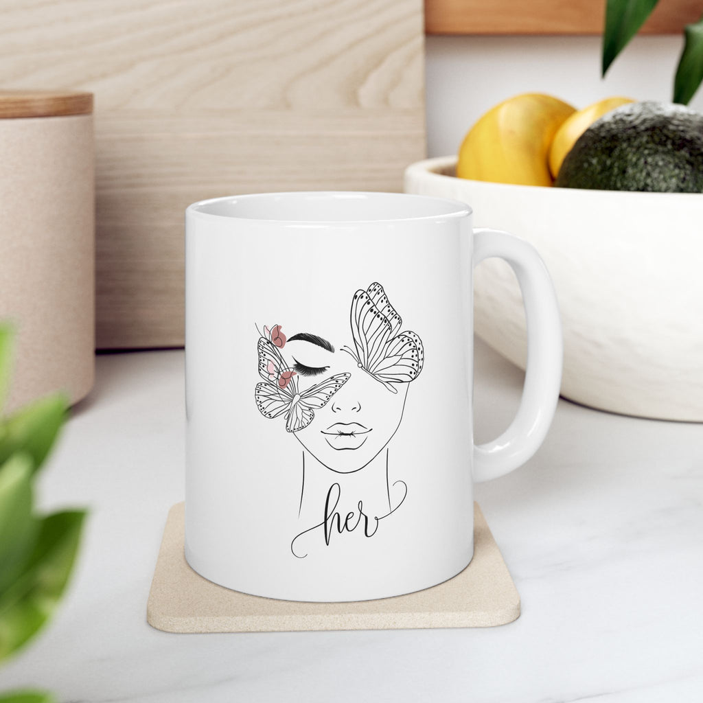 Her- ButterFace Ceramic Mug (11oz & 15oz)